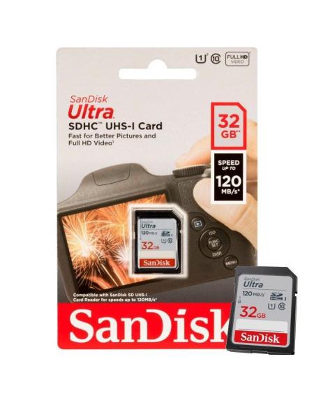 Tarjeta de Memoria SanDisk Ultra 32GB SD HC UHS-I - SDXC/ Clase 10/ 120MBs - Imagen 3