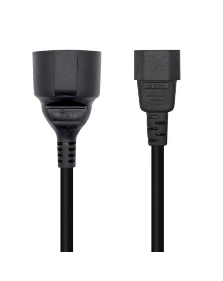 Adaptador Alimentación Aisens A132-0467/ C14 Macho - CEE7 Hembra/ 25cm/ Negro - Imagen 2