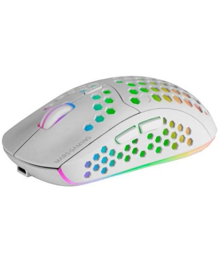 Ratón Gaming Inalámbrico Mars Gaming MMW3W/ Batería recargable/ Hasta 3200 DPI/ Blanco - Imagen 2