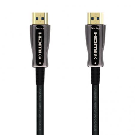 Cable HDMI 2.1 AOC 8K Aisens A153-0518/ HDMI Macho - HDMI Macho/ 25m/ Negro - Imagen 1