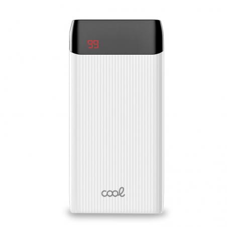 Bateria Externa Universal Power Bank 10.000 mAh (2 x usb / 2A) COOL Waves Blanco - Imagen 1