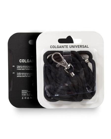 Cordón Colgante COOL Universal con Tarjeta para Smartphone Negro - Imagen 4