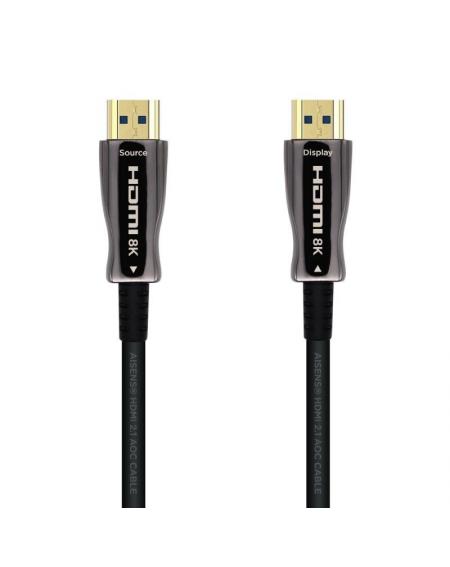 Cable HDMI 2.1 AOC 8K Aisens A153-0516/ HDMI Macho - HDMI Macho/ 15m/ Negro - Imagen 1