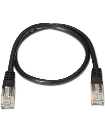 Cable de Red RJ45 UTP Aisens A135-0257 Cat.6/ 50cm/ Negro - Imagen 2