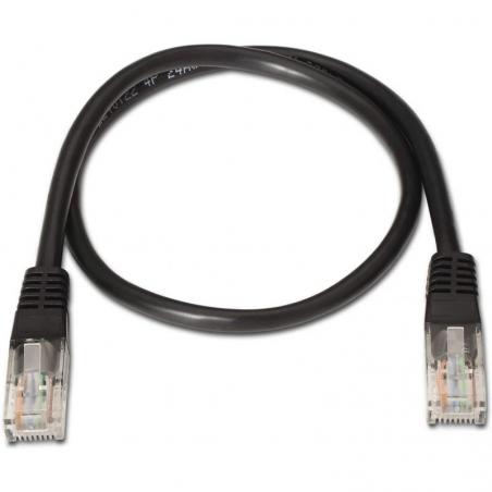 Cable de Red RJ45 UTP Aisens A135-0257 Cat.6/ 50cm/ Negro - Imagen 2