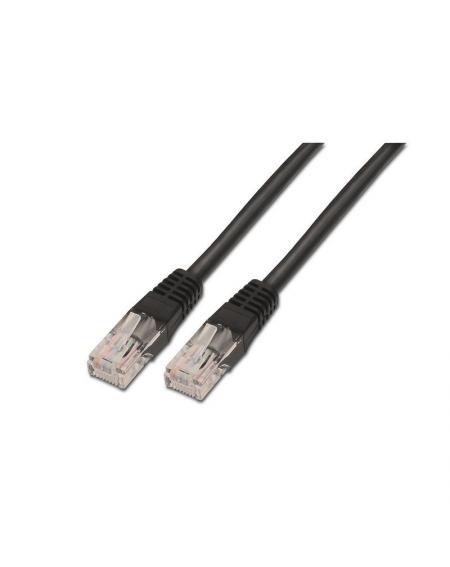Cable de Red RJ45 UTP Aisens A135-0258/ Cat.6/ 1m/ Negro - Imagen 1