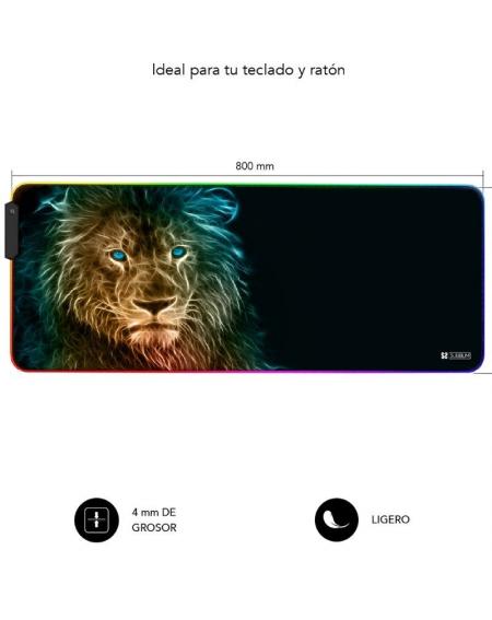 Alfombrilla Subblim SUBMP-02RGB10 LED RGB Lion XL/ 800 x 300 x 4 mm - Imagen 4