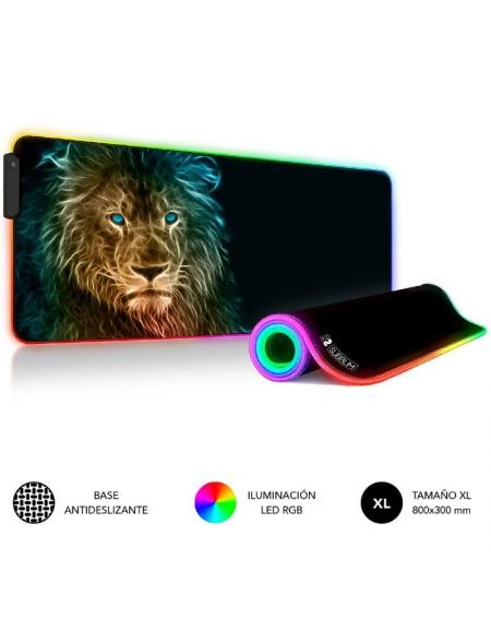 Alfombrilla Subblim SUBMP-02RGB10 LED RGB Lion XL/ 800 x 300 x 4 mm - Imagen 5