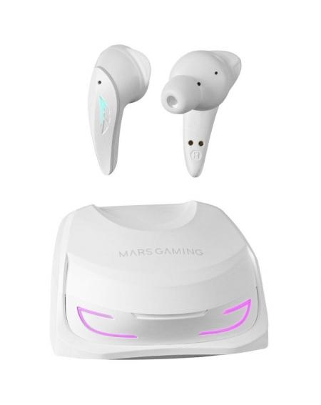 Auriculares Bluetooth Mars Gaming MHI-Ultra con estuche de carga/ Autonomía 7-8h/ Blancos - Imagen 1