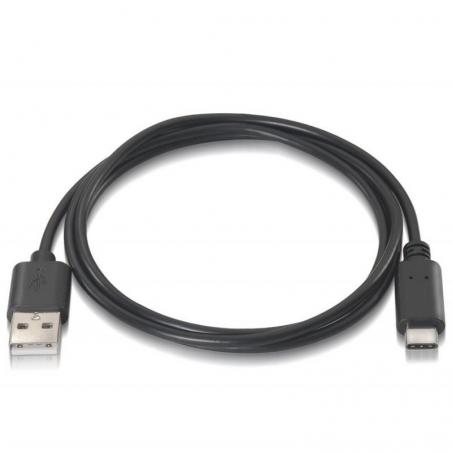 Cable USB 2.0 Tipo-C Aisens A107-0050/ USB Tipo-C Macho - USB Macho/ 0.5m/ Negro - Imagen 2