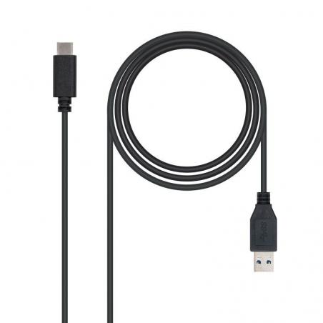 Cable USB 3.1 Nanocable 10.01.4001/ USB Tipo-C Macho - USB Macho/ 1m/ Negro - Imagen 1