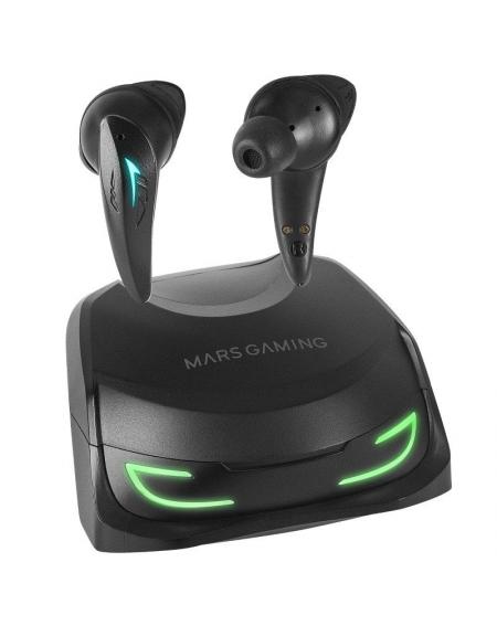 Auriculares Bluetooth Mars Gaming MHI-Ultra con estuche de carga/ Autonomía 7-8h/ Negros - Imagen 1