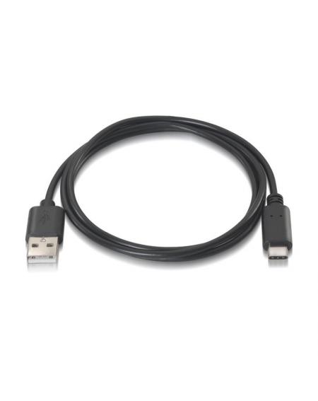 Cable USB 2.0 Tipo-C Aisens A107-0052/ USB Tipo-C Macho - USB Macho/ 2m/ Negro - Imagen 2