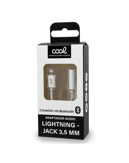 Adaptador Conector Lightning a Jack 3,5 mm (Bluetooth) Universal COOL - Imagen 2