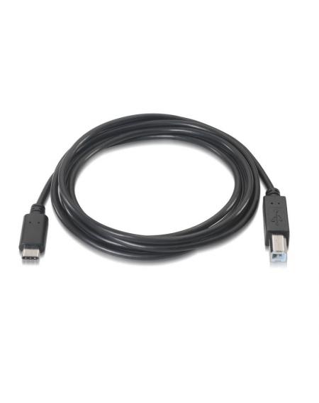 Cable USB 2.0  Impresora Aisens A107-0054/ USB Tipo-C Macho - USB Macho/ 2m/ Negro - Imagen 2