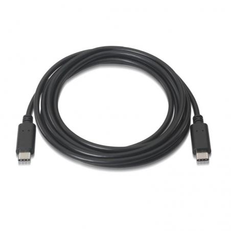 Cable USB 2.0 Tipo-C Aisens A107-0055/ USB Tipo-C Macho - USB Tipo-C Macho/ 0.5m/ Negro - Imagen 2