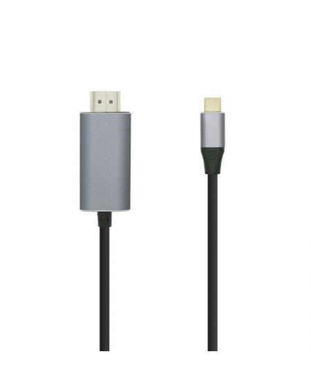 Cable HDMI Aisens A109-0393/ USB Tipo-C Macho - HDMI Macho/ 1.8m/ Negro - Imagen 1