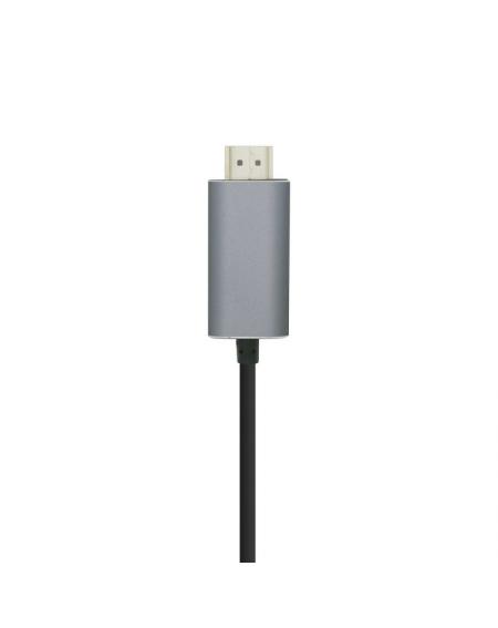 Cable HDMI Aisens A109-0393/ USB Tipo-C Macho - HDMI Macho/ 1.8m/ Negro - Imagen 2