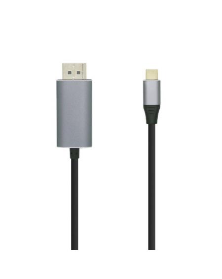 Cable DisplayPort Aisens A109-0394/ USB Tipo-C Macho - Displayport Macho/ 0.8m/ Negro - Imagen 1