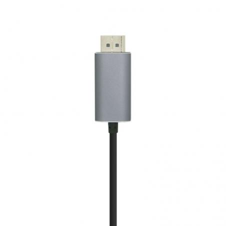 Cable DisplayPort Aisens A109-0394/ USB Tipo-C Macho - Displayport Macho/ 0.8m/ Negro - Imagen 2