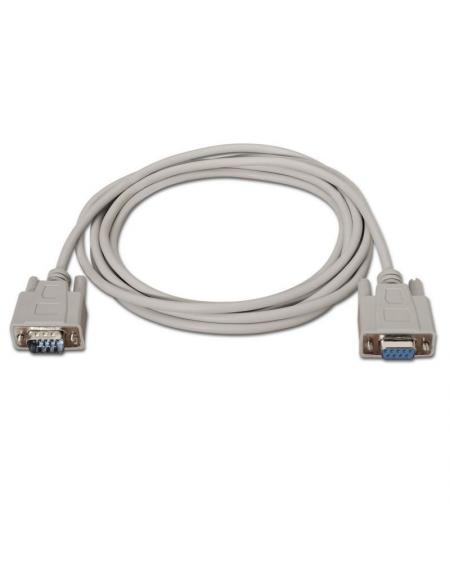 Cable Serie RS232 Aisens A112-0065/ DB9 Macho - DB9 Hembra/ 1.8m/ Beige - Imagen 2