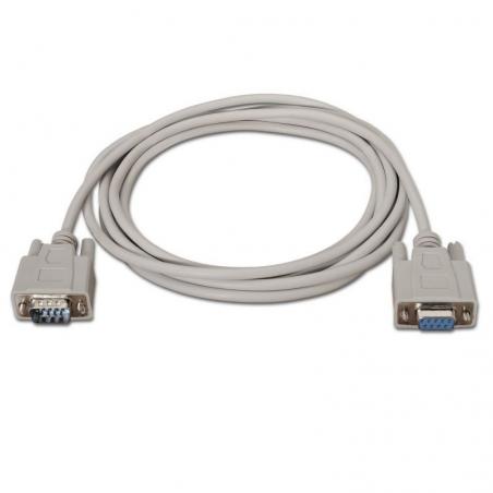 Cable Serie RS232 Aisens A112-0065/ DB9 Macho - DB9 Hembra/ 1.8m/ Beige - Imagen 2