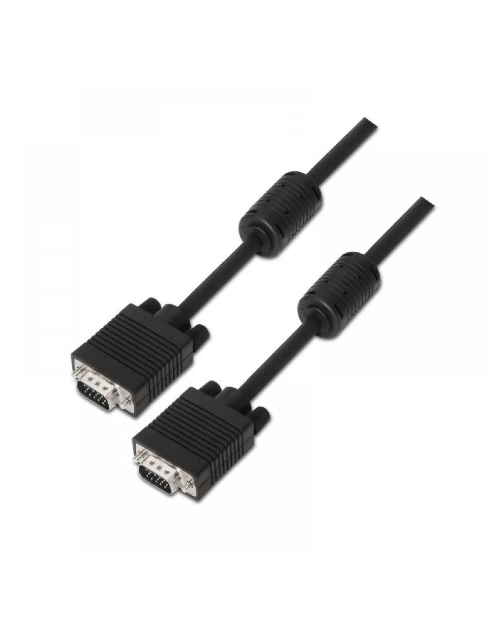 Cable SVGA Aisens A113-0074/ HDB15 Macho - HDB15 Macho/ 10m/ Negro - Imagen 1