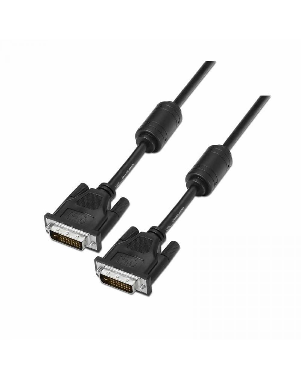 Cable DVI Aisens A117-0089/ DVI-D Macho - DVI-D Macho/ 1.8m/ Negro - Imagen 1