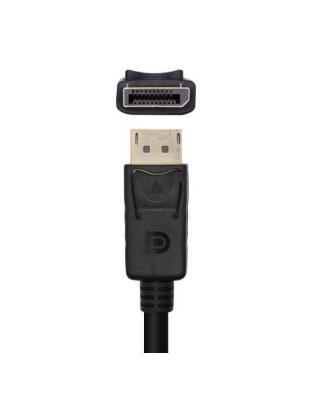 Cable Displayport 1.2 4K Aisens A124-0455/ Displayport Macho - Displayport Macho/ 1m/ Negro