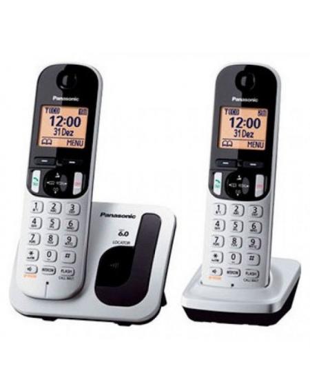 Teléfono Inalámbrico Panasonic KX-TGC212PL/ Pack DUO/ Plata