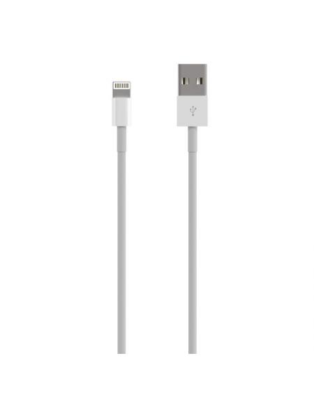 Cable Lightning Aisens A102-0542/ USB Macho - Lightning Macho/ 50cm/ Blanco