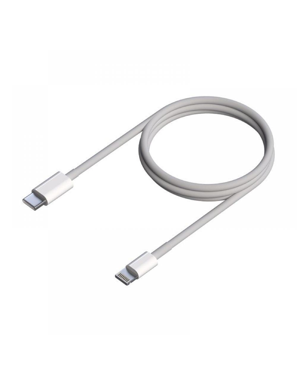 Cable USB 2.0 Tipo-C Lightning Aisens A102-0543/ USB Tipo-C Macho - Lightning Macho/ 50cm/ Blanco