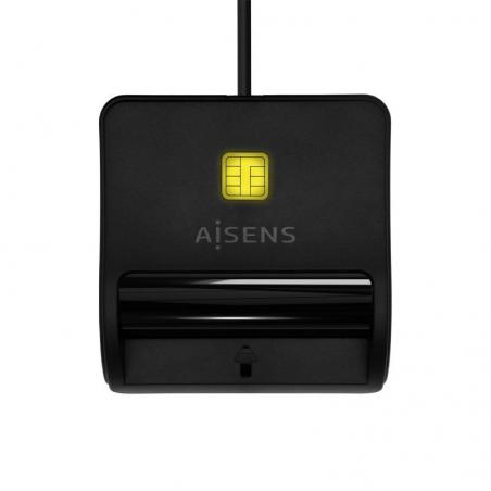 Lector de DNI USB-C Aisens ASCR-SN03C-BK/ Negro