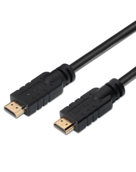 Cable HDMI 1.4 Aisens A119-0105/ HDMI Macho - HDMI Macho/ 25m/ Negro - Imagen 1