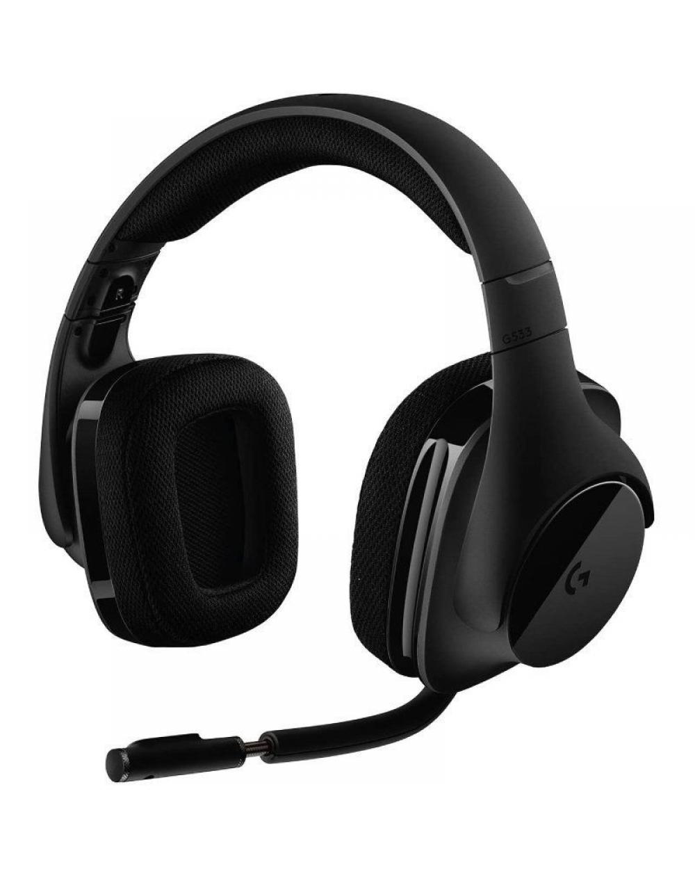 Auriculares Gaming con Micrófono Inalámbricos Logitech G533/ USB/ Negros