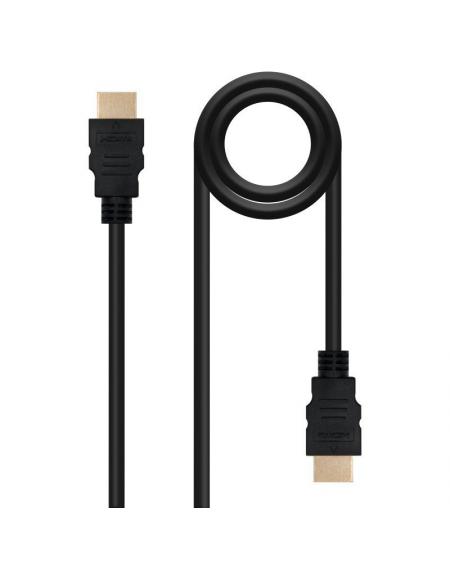 Cable HDMI 1.4 Nanocable 10.15.1700/ HDMI Macho - HDMI Macho/ 1m/ Negro