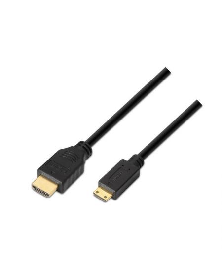 Cable HDMI Aisens A119-0115/ HDMI Macho - Mini HDMI Macho/ 3m/ Negro - Imagen 1