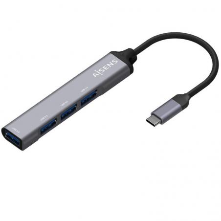 Hub USB 3.1 Tipo-C Aisens A109-0541/ 4 Puertos USB