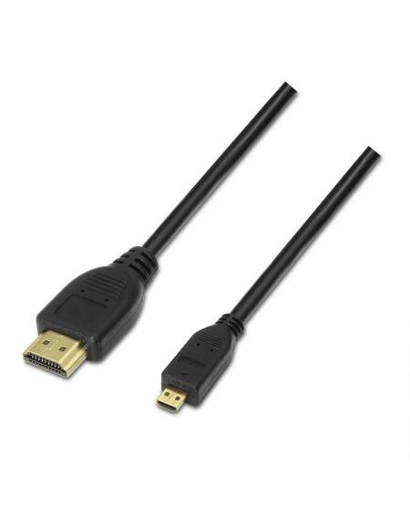 Cable Micro HDMI Aisens A119-0116/ HDMI - Micro HDMI Macho/ 0.8m/ Negro - Imagen 1