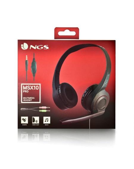 Auriculares NGS MSX 10 Pro/ con Micrófono/ Jack 3.5/ Negros