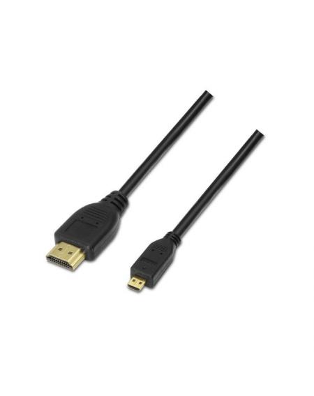 Cable Micro HDMI Aisens A119-0117/ HDMI Macho - Micro HDMI Macho/ 1.8m/ Negro - Imagen 1