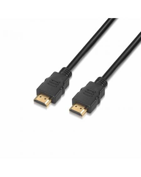 Cable HDMI 2.0 4K Aisens A120-0118/ HDMI Macho - HDMI Macho/ 0.5m/ Certificado/ Negro - Imagen 1