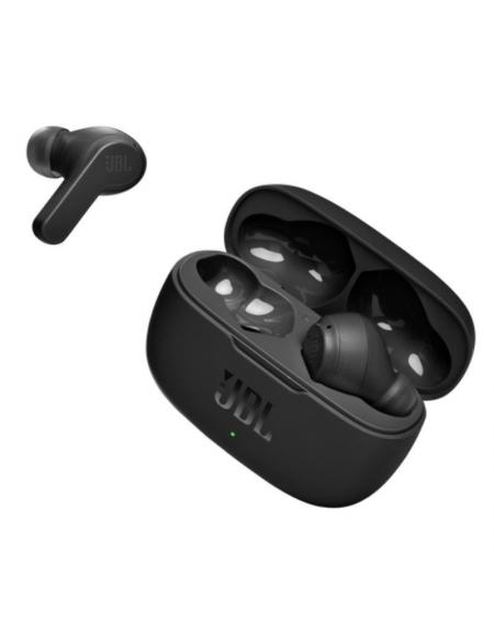 Auriculares Bluetooth JBL Wave 200TWS con estuche de carga/ Autonomía 5h/ Negros