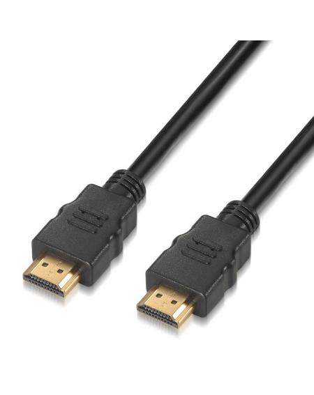 Cable HDMI 2.0 4K Aisens A120-0122/ HDMI Macho - HDMI Macho/ 3m/ Certificado/ Negro - Imagen 1