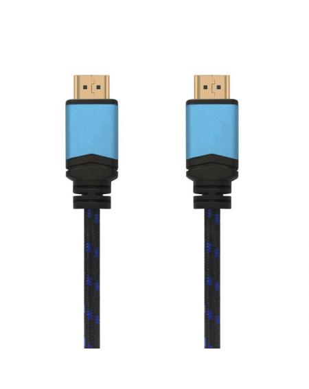 Cable HDMI 2.0 4K Aisens A120-0355/ HDMI Macho - HDMI Macho/ 0.5m/ Negro/ Azul - Imagen 2