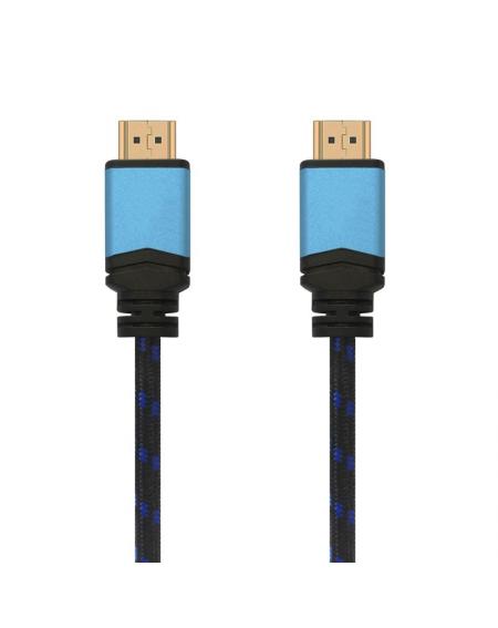 Cable HDMI 2.0 4K Aisens A120-0357/ HDMI Macho - HDMI Macho/ 2m/ Negro/ Azul - Imagen 1