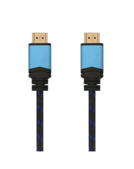 Cable HDMI 2.0 4K Aisens A120-0358/ HDMI Macho - HDMI Macho/ 3m/ Negro/ Azul - Imagen 1
