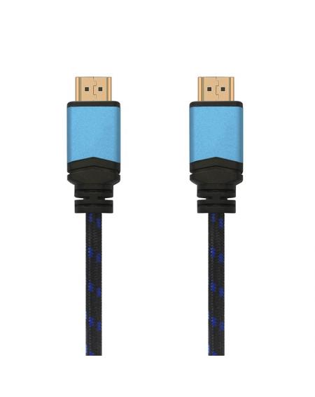 Cable HDMI 2.0 4K Aisens A120-0359/ HDMI Macho - HDMI Macho/ 5m/ Negro/ Azul - Imagen 1