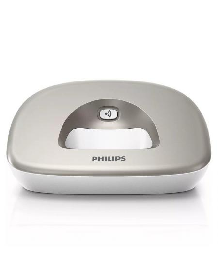 Teléfono Inalámbrico Philips XL4901S/ Plata y Blanco