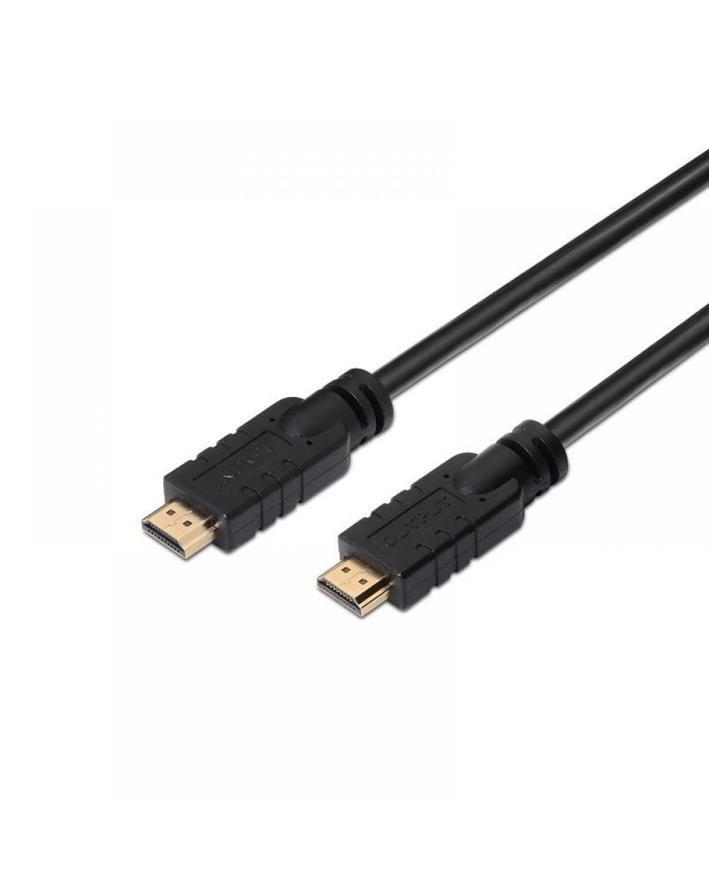 Cable HDMI 2.0 4K Aisens A120-0375/ HDMI Macho - HDMI Macho/ 25m/ Negro - Imagen 1
